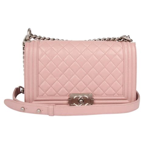 chanel le boy medium pink|chanel black handbags.